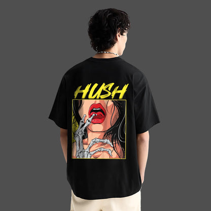 Silence Speaks Loudest – Black Oversized T-Shirt