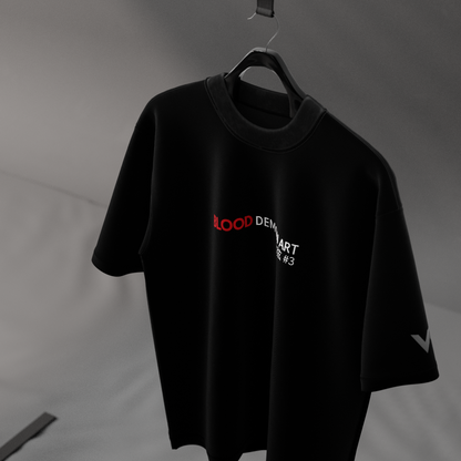 Akaza Is Back Demon Slayer Black Oversized Fit T-shirt