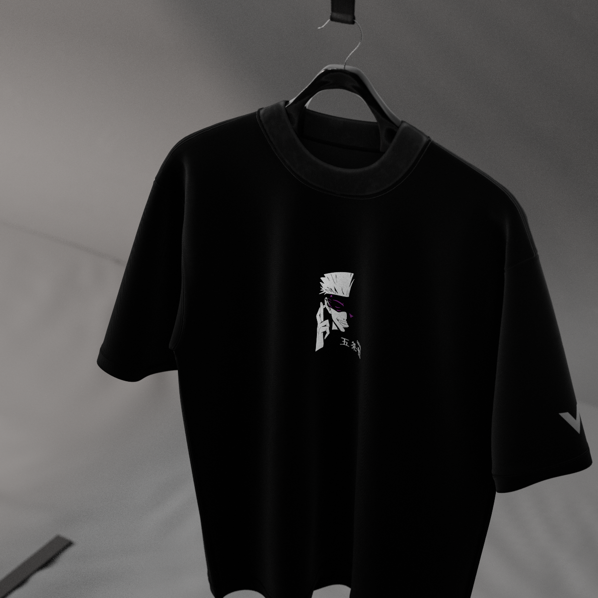 Satoru Gojo Limitless – Oversized Fit Black T-Shirt