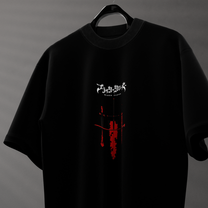 Asta Black Bulls – Oversized Fit Black T-Shirt