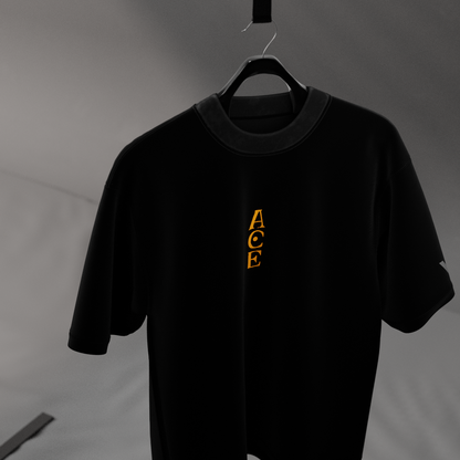 Portgas D. Ace Fire Fist – Oversized Fit Black T-Shirt