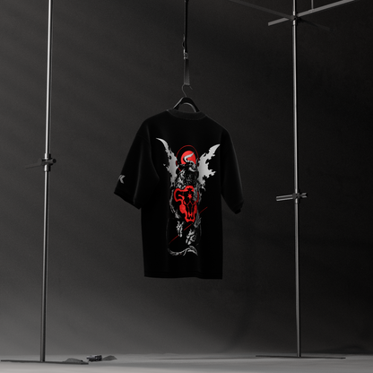 Asta Black Bulls – Oversized Fit Black T-Shirt