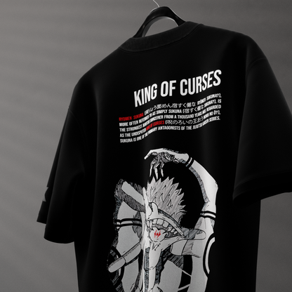 Cursed King Sukuna – Regular Fit Black T-Shirt