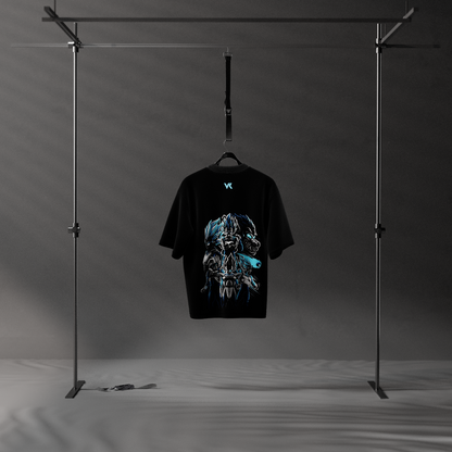 Vegeta Saiyan Evolution – Oversized Fit Black T-Shirt
