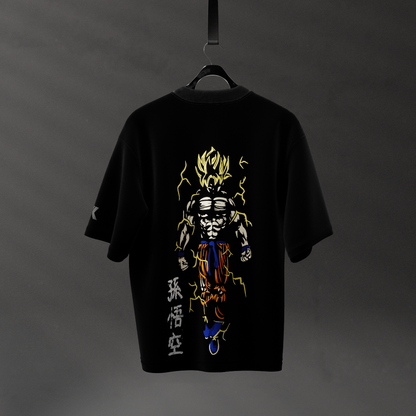 GOKU Super Saiyan Oversized Fit Black T-Shirt