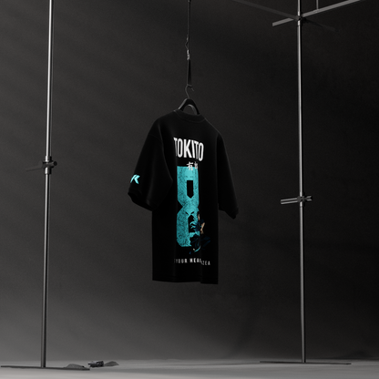 Muichiro Tokito Demon Slayer Black Oversized Fit T-Shirt