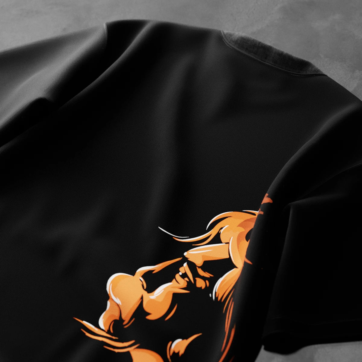 Hanuman Ji Profile Regular Fit Black T-Shirt