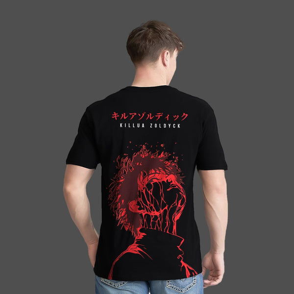 Killua Zoldyck Hunter x Hunter Black Regular Fit T-Shirt