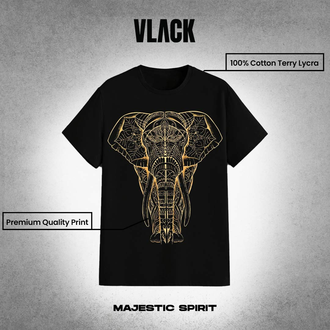 Majestic Spirit - Black Regular Fit T-Shirt