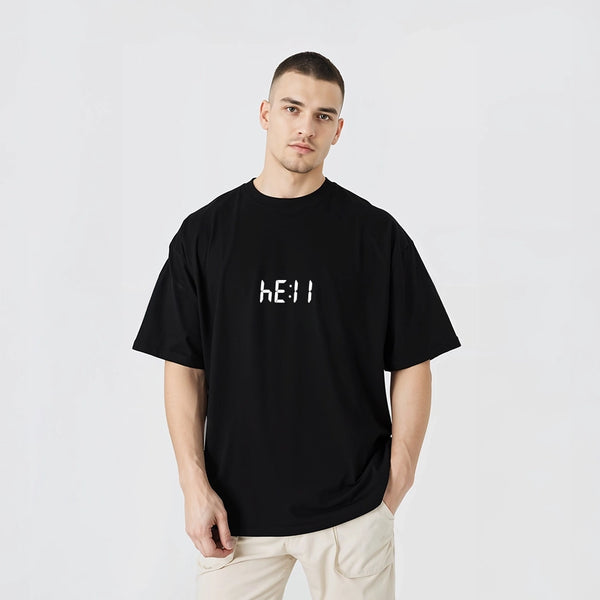 Vlack HELL Black Oversized Fit Tshirt