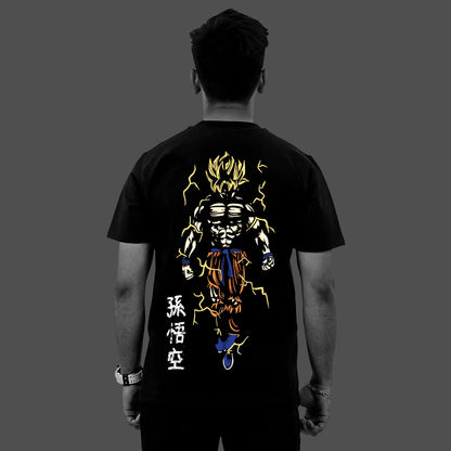 GOKU Super Saiyan Regular Fit Black T-Shirt