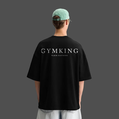 Vlack Gymking - Black Oversize Fit T-Shirt