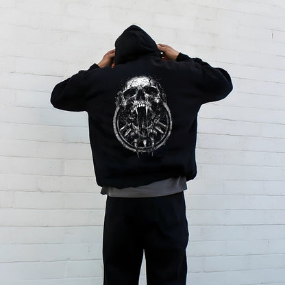 Vlack Bite The Rich Black Oversized Hoodie
