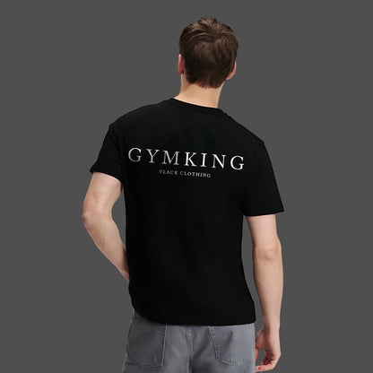 Vlack Gymking - Black Regular Fit T-Shirt