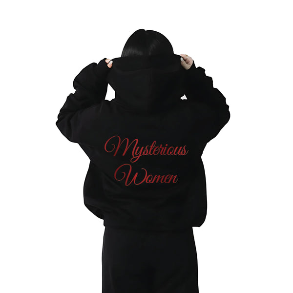 Vlack Mysterious Women - Oversized Black Hoodie