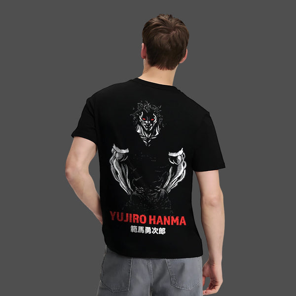Yujiro Hanma The Ogre Black Regular Fit T-Shirt
