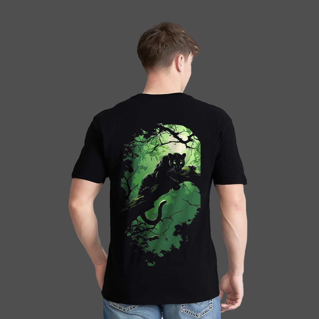 Shadow Panther - Front 3D Print - Black Regular Fit T-Shirt