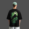 Shadow Panther - Front HD Print - Black Oversize Fit Tshirt
