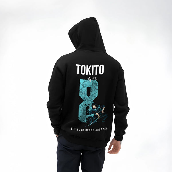 Vlack Tokito - Black Oversized Hoodie