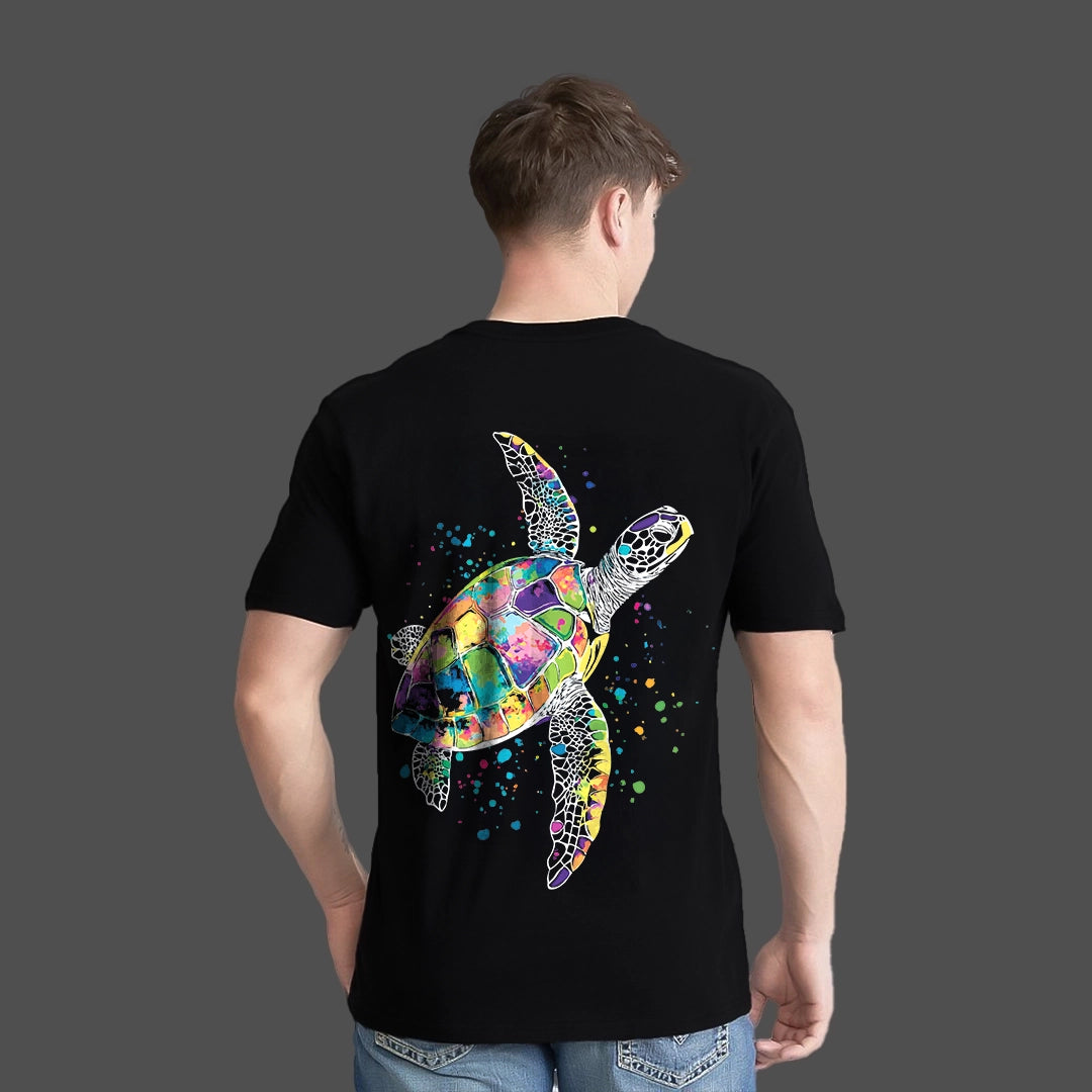 Wanderer of Depths - Black Regular Fit T-Shirt