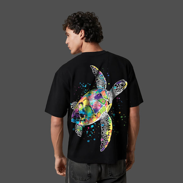 Wanderer of Depths - Black Oversize T-Shirt