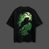Shadow Panther - Front HD Print - Black Oversize Fit Tshirt