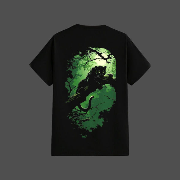 Shadow Panther - Front 3D Print - Black Regular Fit T-Shirt