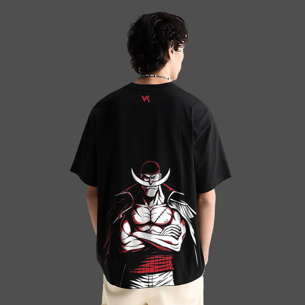Whitebeard (Edward Newgate) Oversized Fit Black T-Shirt