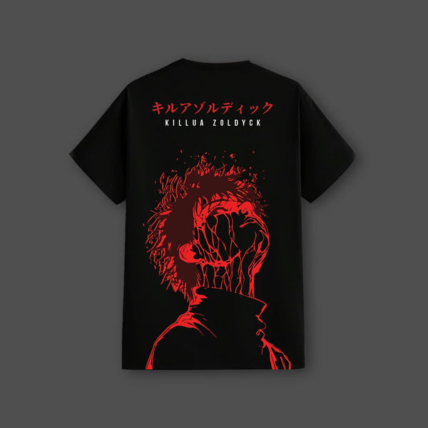 Killua Zoldyck Hunter x Hunter Black Regular Fit T-Shirt