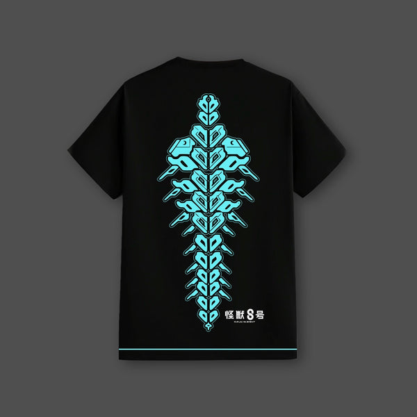 Kaiju No.8 Spinal Core - Black Regular Fit T-Shirt