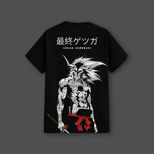 Ichigo Kurosaki Final Getsuga Tenshou Black Regular Fit T-shirt