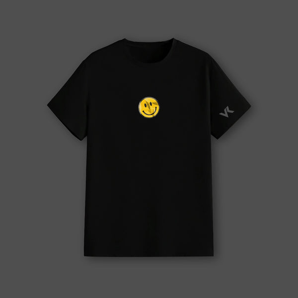 Smile - God Loves You Regular Fit Black T-Shirt - 2
