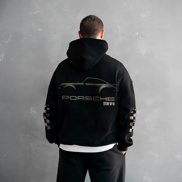 Vlack Porche 911 Black Oversized Hoodie