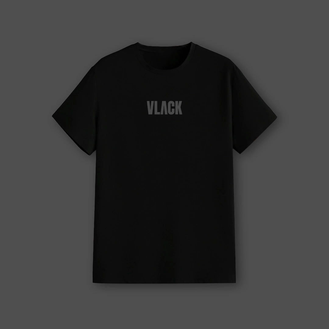 Vlack Regular Fit Black Skull Print T-Shirt with a Stylish Front Design
