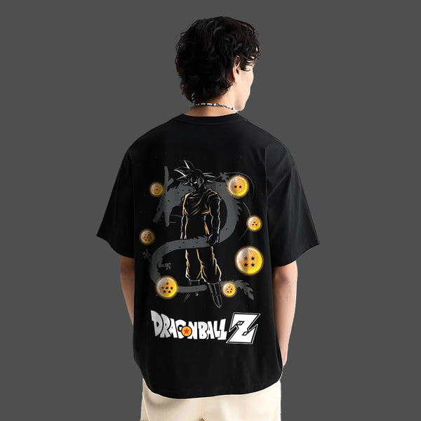 Dragon Soul Goku – Oversized Fit Black T-Shirt