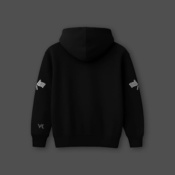 Vlack Hotwheels Racing Black Oversized Hoodie - 2