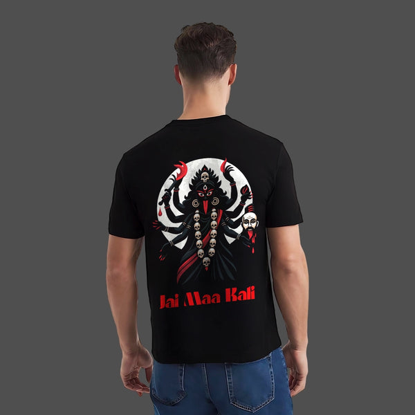 Jai Maa Kali Regular Fit Black T-Shirt