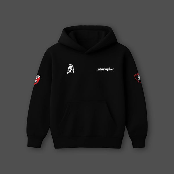 Vlack Lamborghini Black Oversized Hoodie - 2