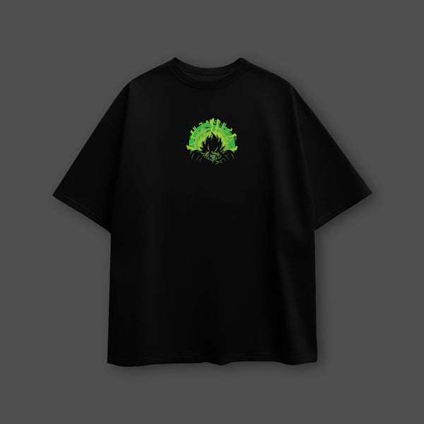 Legendary Saiyan Broly – Oversized Fit Black T-Shirt - 2