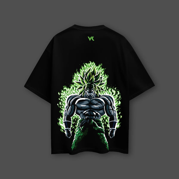 Legendary Saiyan Broly – Oversized Fit Black T-Shirt