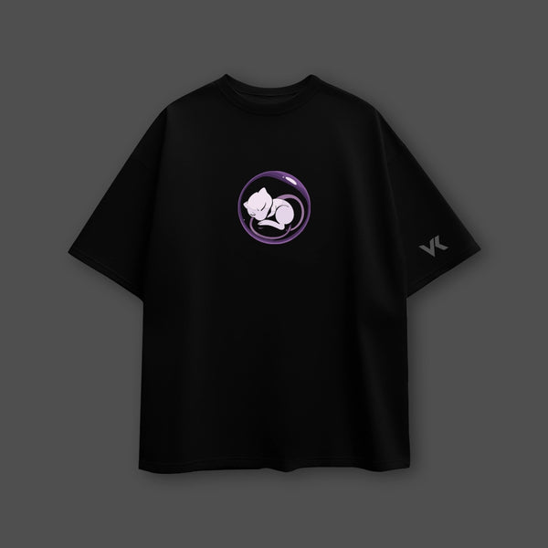 Mewtwo (Classic) Oversized Fit Black T-Shirt - 2
