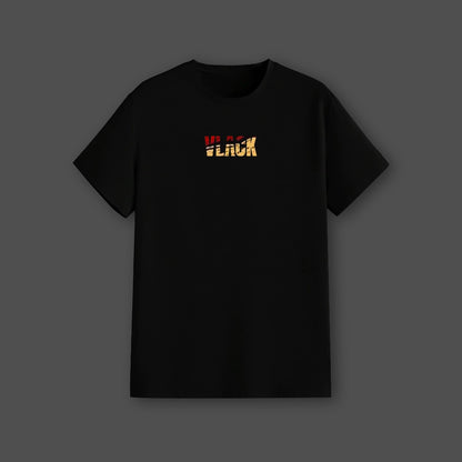 Luffy black t-shirt limited edition Vlack Black regular fit crew neck tee with small chest logo