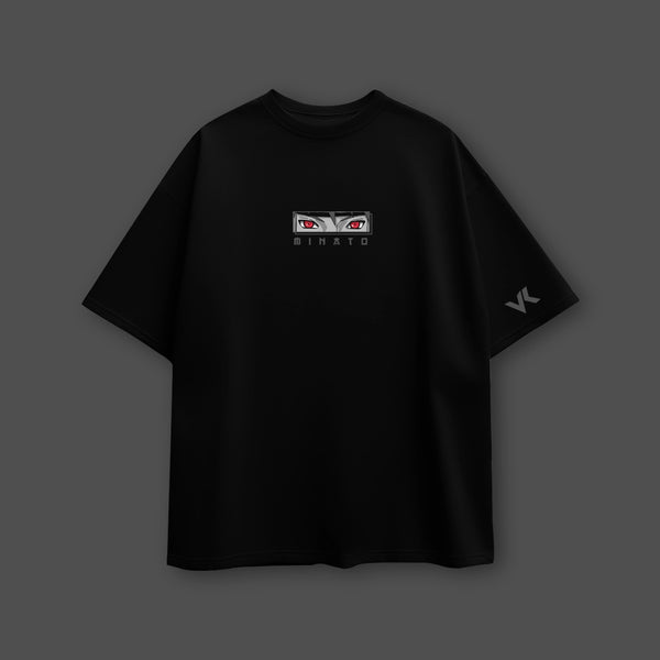 Flash Minato – Oversized Fit Black T-Shirt - 2