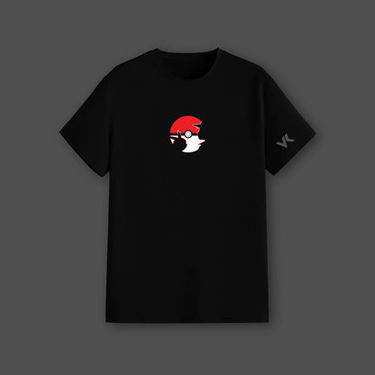 Pikachu black t shirt with stylish logo design for casual wear and Pokemon fans
