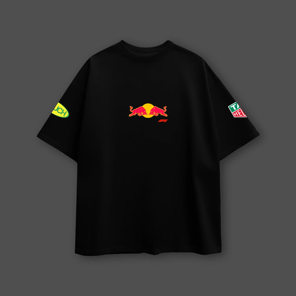 Vlack Redbull Racing Black Oversize Fit Tshirt - 2