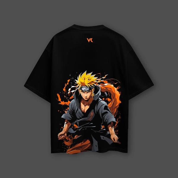Sage Mode Naruto – Oversized Fit Black T-Shirt