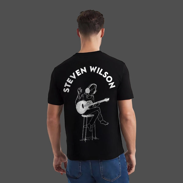 Steven Wilson Guitar Regular Fit Black T-Shirt
