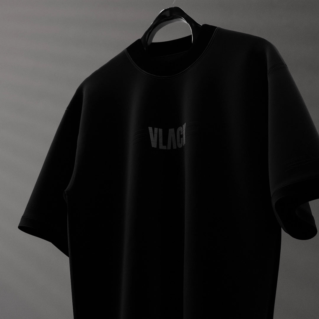 Vlack Oversize Steven Wilson black t-shirt with a sleek design and comfortable fit