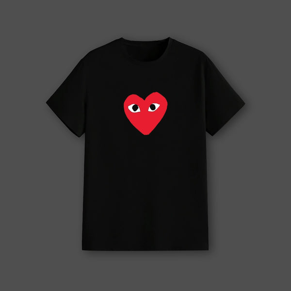 Steven Wilson Red Heart Eyes Regular Fit Black T-Shirt