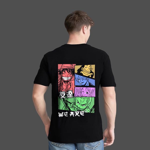 Straw Hat Crew Regular Fit Black T-Shirt